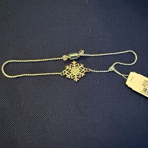 Silver colored Snowflake bracelet